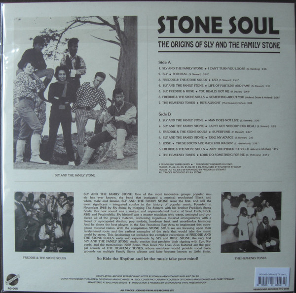 Sly & The Family Stone - Stone Soul - The Origins Of Sly And The Family Stone | Regrooved Records (RG-005) - 2