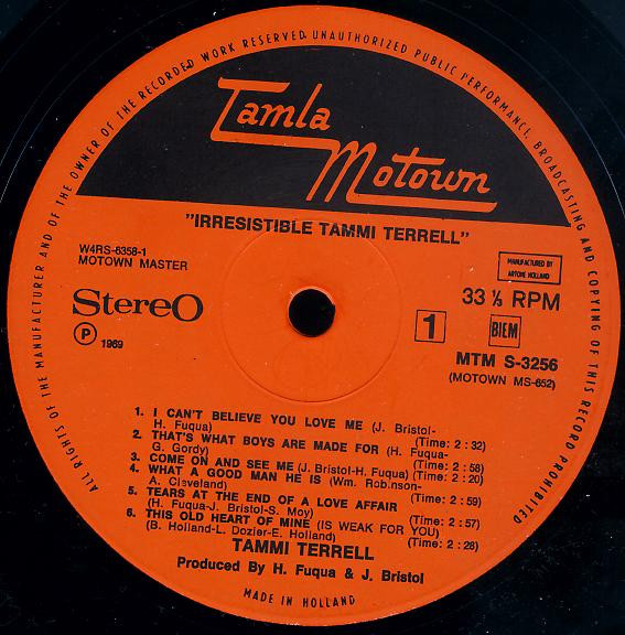 Tammi Terrell - Irresistible Tammi Terrell | Tamla Motown (MTM S-3256) - 3 Tammi Terrell - Irresistible Tammi Terrell | Tamla Motown (MTM S-3256) - 3