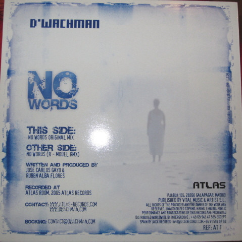 D'Wachman - No Words | Atlas (AT 014) D'Wachman - No Words | Atlas (AT 014)