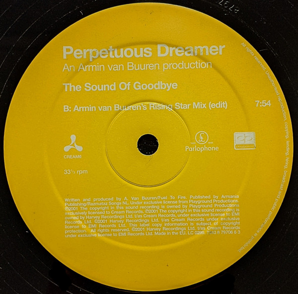 Perpetuous Dreamer - The Sound Of Goodbye | Cream (CREAM 6121) - 4 Perpetuous Dreamer - The Sound Of Goodbye | Cream (CREAM 6121) - 4