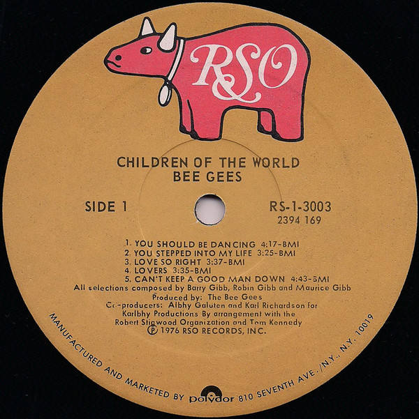 Bee Gees - Children Of The World | RSO (RS-1-3003) - 3 Bee Gees - Children Of The World | RSO (RS-1-3003) - 3