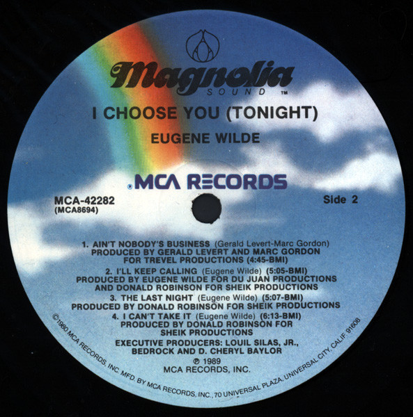 Eugene Wilde - I Choose You (Tonight) | Magnolia Sound (MCA-42282) - 4 Eugene Wilde - I Choose You (Tonight) | Magnolia Sound (MCA-42282) - 4