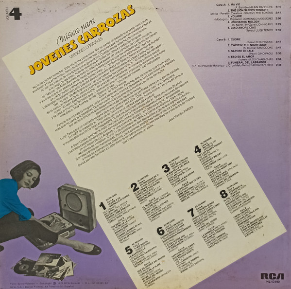 Various - Musica Para Jovenes Carrozas - Vol. 4 | RCA (NL 43490) - 2 Various - Musica Para Jovenes Carrozas - Vol. 4 | RCA (NL 43490) - 2