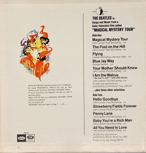 The Beatles - Magical Mystery Tour | Capitol Records (SMAL 2835) - 2 The Beatles - Magical Mystery Tour | Capitol Records (SMAL 2835) - 2