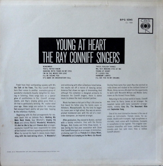 Ray Conniff And The Singers - Young At Heart | CBS (BPG 62045) - 2 Ray Conniff And The Singers - Young At Heart | CBS (BPG 62045) - 2