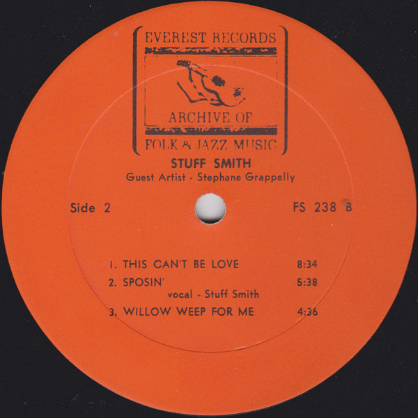 Stuff Smith - Stuff Smith | Everest Records Archive Of Folk & Jazz Music (FS-238) - 4