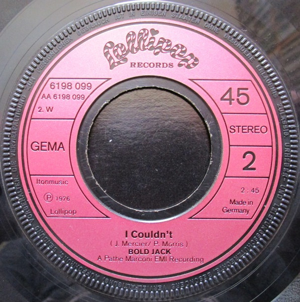 Bold Jack - I'm A Freedom Man | Lollipop Records (6198 099) - 4