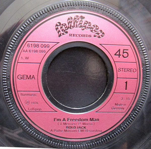 Bold Jack - I'm A Freedom Man | Lollipop Records (6198 099) - 3