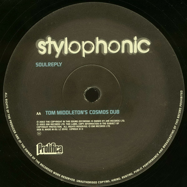 Stylophonic - Soul Reply | Prolifica (12PRDJX 013) - 2 Stylophonic - Soul Reply | Prolifica (12PRDJX 013) - 2