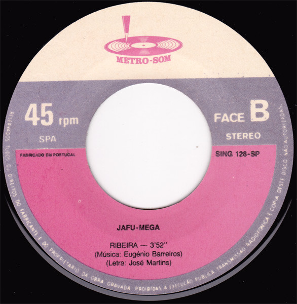 Jáfu'Mega - Dá-me Lume / Ribeira | Metro-Som (SING 126-SP) - main