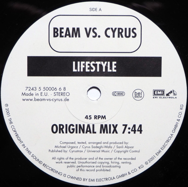 Beam vs. Cyrus - Lifestyle | EMI Electrola (7243 5 50006 6 8)