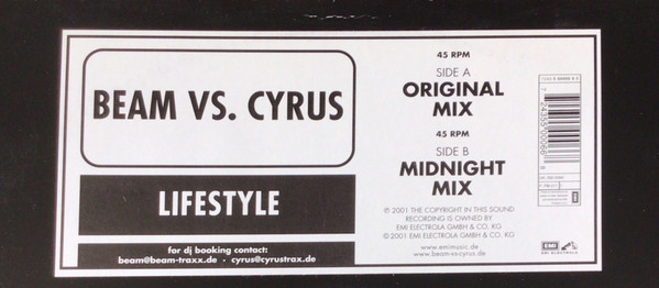Beam vs. Cyrus - Lifestyle | EMI Electrola (7243 5 50006 6 8) - 4 Beam vs. Cyrus - Lifestyle | EMI Electrola (7243 5 50006 6 8) - 4