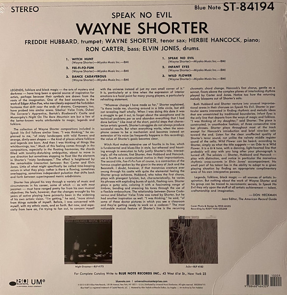 Wayne Shorter - Speak No Evil | Blue Note (84194) - 2