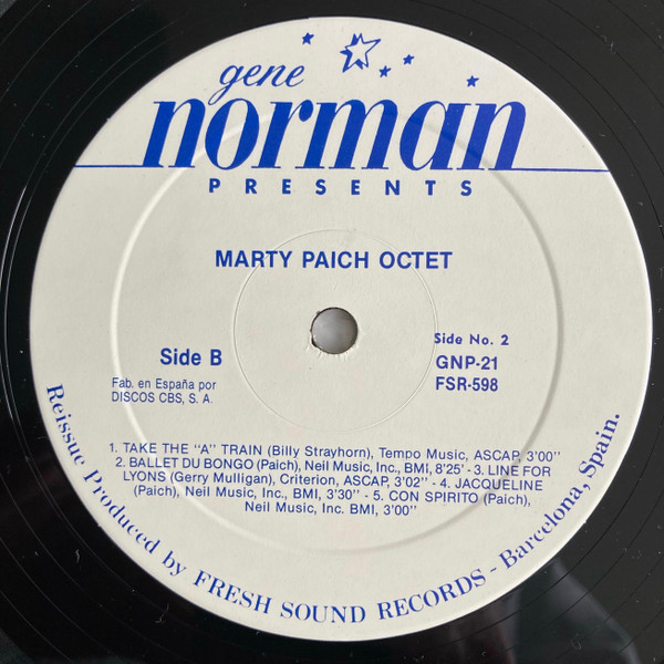 The Marty Paich Octet - Gene Norman Presents The Marty Paich Octet | Fresh Sound Records (FSR-598) - 4 The Marty Paich Octet - Gene Norman Presents The Marty Paich Octet | Fresh Sound Records (FSR-598) - 4