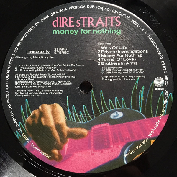Dire Straits - Money For Nothing | Vertigo (836 419-1) - 4