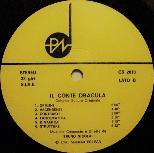 Bruno Nicolai - Il Conte Dracula (Colonna Sonora Originale) | Edipan (CS 2013) - 4 Bruno Nicolai - Il Conte Dracula (Colonna Sonora Originale) | Edipan (CS 2013) - 4