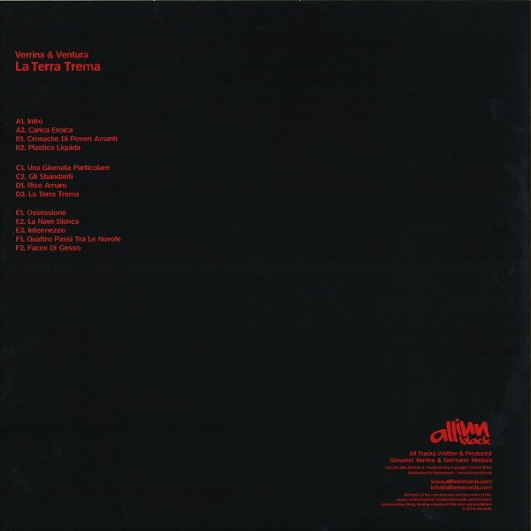 Verrina & Ventura - La Terra Trema | All Inn Black (AIBLACK014-3) - 2 Verrina & Ventura - La Terra Trema | All Inn Black (AIBLACK014-3) - 2