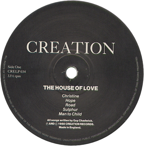 The House Of Love - The House Of Love | Creation Records (CRELP 34) - 3