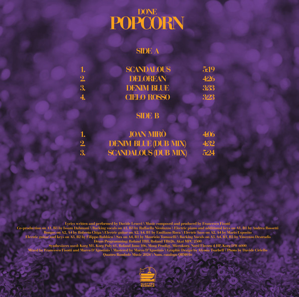 Davide Done - Popcorn | Quattro Bambole Music (QBM016) - 2 Davide Done - Popcorn | Quattro Bambole Music (QBM016) - 2