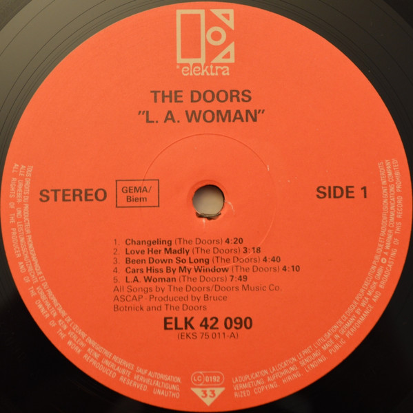 The Doors - L.A. Woman | Elektra (ELK 42 090) - 3 The Doors - L.A. Woman | Elektra (ELK 42 090) - 3