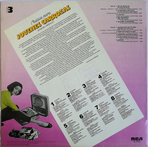 Various - Música Para Jóvenes Carrozas - Vol. 3 | RCA (NL 43487) - 2 Various - Música Para Jóvenes Carrozas - Vol. 3 | RCA (NL 43487) - 2