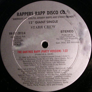 Starr Crew - The Oaktree Rapp | Rappers Rapp Disco Co. (RR-12"-2012) - main Starr Crew - The Oaktree Rapp | Rappers Rapp Disco Co. (RR-12"-2012) - main