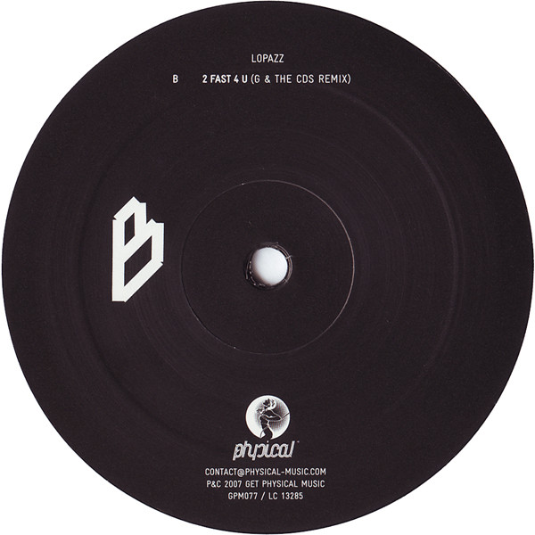 Lopazz - 2 Fast 4 U | Get Physical Music (GPM077) - 3 Lopazz - 2 Fast 4 U | Get Physical Music (GPM077) - 3