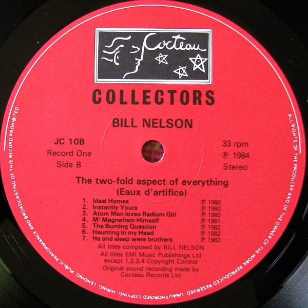 Bill Nelson - The Two-fold Aspect Of Everything | Cocteau Records (JCD 10) - 4