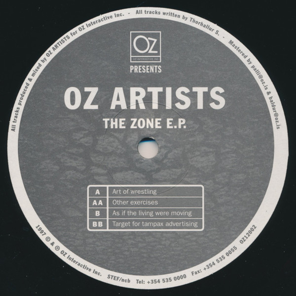 Oz Artists - The Zone E.P. | OZ Interactive Inc. (OZ12002)