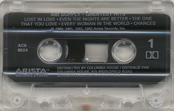 Air Supply - Greatest Hits | Arista (AC8-8024) - 3