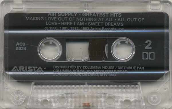 Air Supply - Greatest Hits | Arista (AC8-8024) - 4