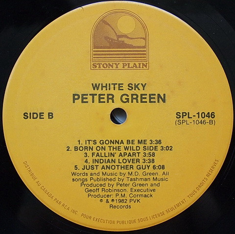 Peter Green - White Sky | Stony Plain Records (SPL-1046) - 4 Peter Green - White Sky | Stony Plain Records (SPL-1046) - 4