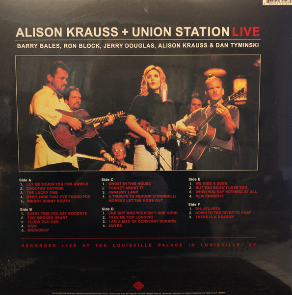 Alison Krauss & Union Station - Live | Rounder Records (CR00933) - 2