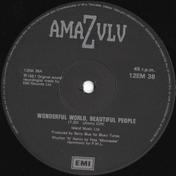 Amazulu - Wonderful World, Beautiful People | EMI (12 EM 38) - 3