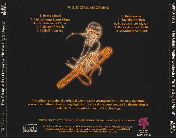 The Glenn Miller Orchestra - In The Digital Mood | GRP (GRP-D-9502) - 2