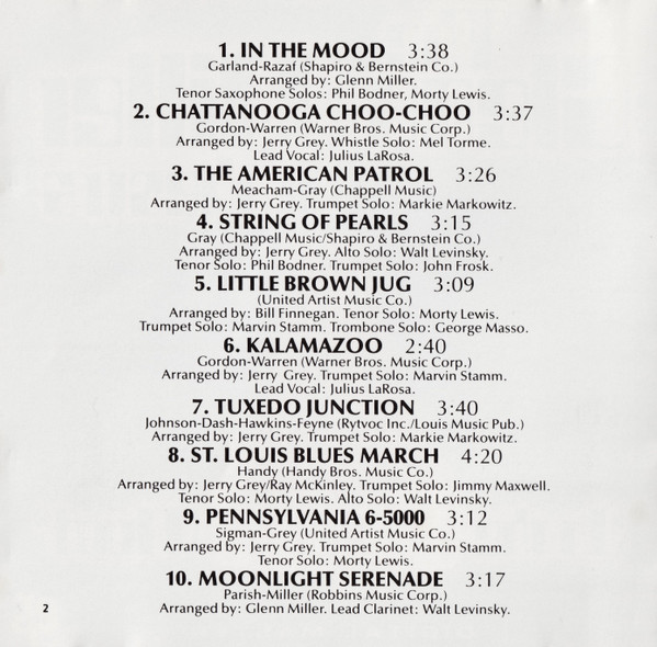 The Glenn Miller Orchestra - In The Digital Mood | GRP (GRP-D-9502) - 4