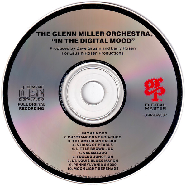 The Glenn Miller Orchestra - In The Digital Mood | GRP (GRP-D-9502) - 3