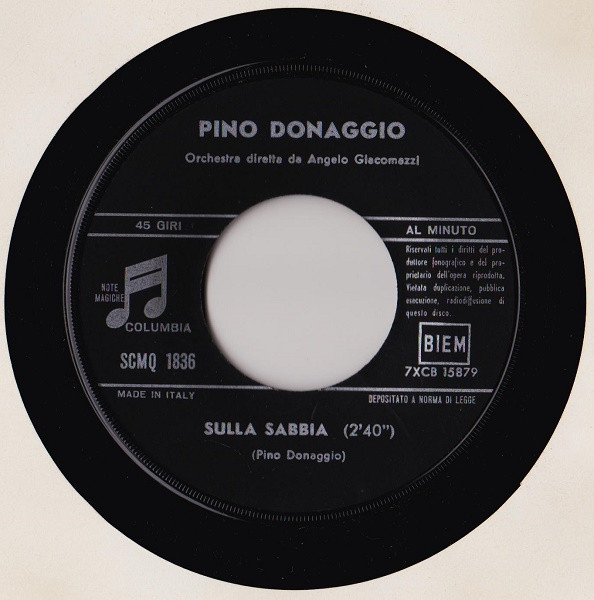 Pino Donaggio - Pensa Solo A Me | Columbia (SCMQ 1836) - 4