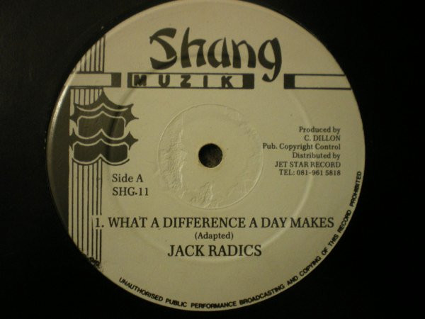 Jack Radics - What A Difference A Day Makes | Shang Muzik (SHG 11)