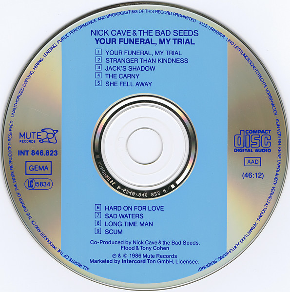 Nick Cave & The Bad Seeds - Your Funeral ... My Trial | Mute (INT 846.823) - 4