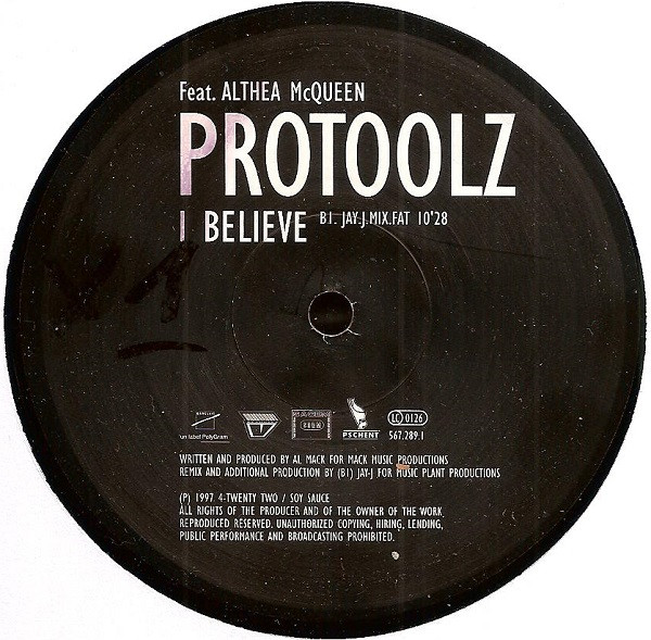 ProToolz Feat. Althea McQueen - I Believe | Barclay (567.289.1)