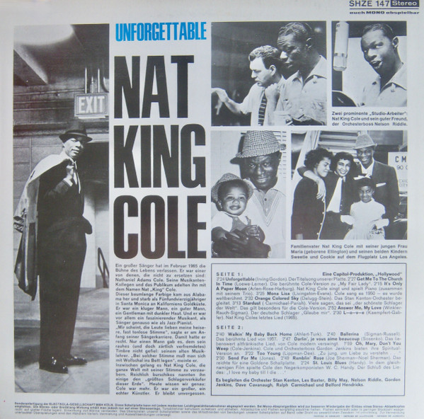 Nat King Cole - The Unforgettable Nat King Cole | HÖR ZU (SHZE 147) - 2 Nat King Cole - The Unforgettable Nat King Cole | HÖR ZU (SHZE 147) - 2