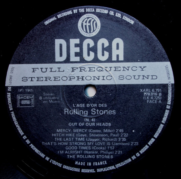 The Rolling Stones - «L'âge D'or» Des Rolling Stones - Vol 4 - Satisfaction | Decca (278 016) - 3 The Rolling Stones - «L'âge D'or» Des Rolling Stones - Vol 4 - Satisfaction | Decca (278 016) - 3