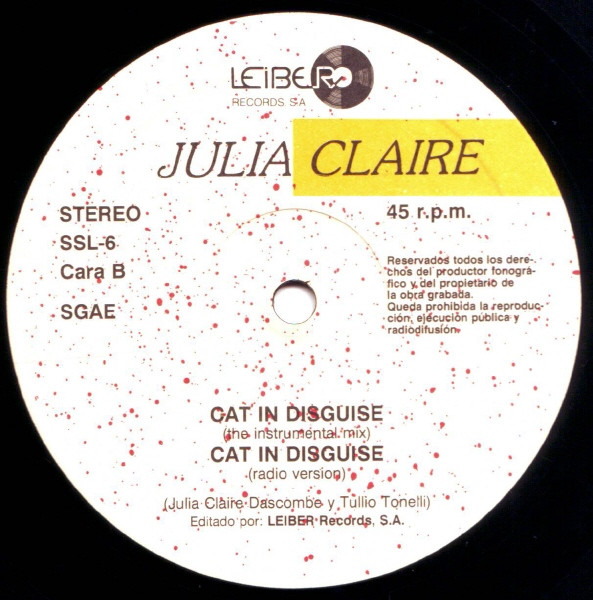 Julia Claire - Cat In Disguise | Leiber Records (SSL-6) - 4