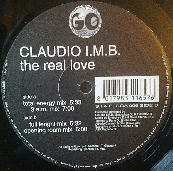 Claudio I.M.B. - The Real Love | Go Ahead Records (GOA 006) - 3