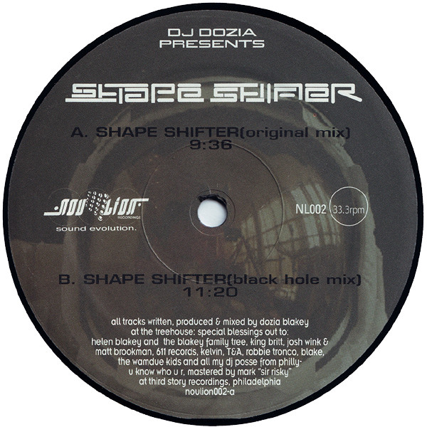 DJ Dozia - Shape Shifter | Nou Lion Recordings (noulion002) - 2 DJ Dozia - Shape Shifter | Nou Lion Recordings (noulion002) - 2