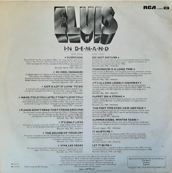 Elvis Presley - Elvis In Demand | RCA (PL42003) - 2 Elvis Presley - Elvis In Demand | RCA (PL42003) - 2
