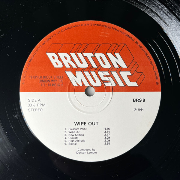 Duncan Lamont / Martin Kershaw - Wipe Out | Bruton Music (BRS 8) - 4 Duncan Lamont / Martin Kershaw - Wipe Out | Bruton Music (BRS 8) - 4