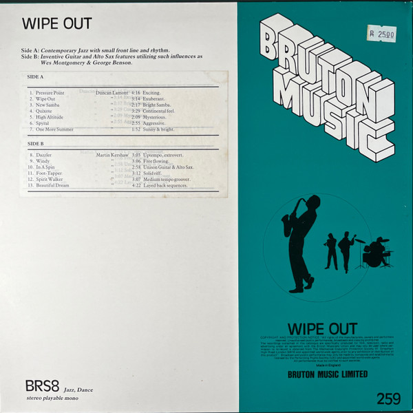 Duncan Lamont / Martin Kershaw - Wipe Out | Bruton Music (BRS 8) - 2 Duncan Lamont / Martin Kershaw - Wipe Out | Bruton Music (BRS 8) - 2