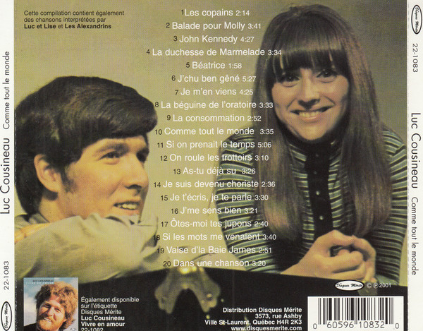 Luc Cousineau - Comme Tout Le Monde | Disques Mérite (22-1083) - 2 Luc Cousineau - Comme Tout Le Monde | Disques Mérite (22-1083) - 2